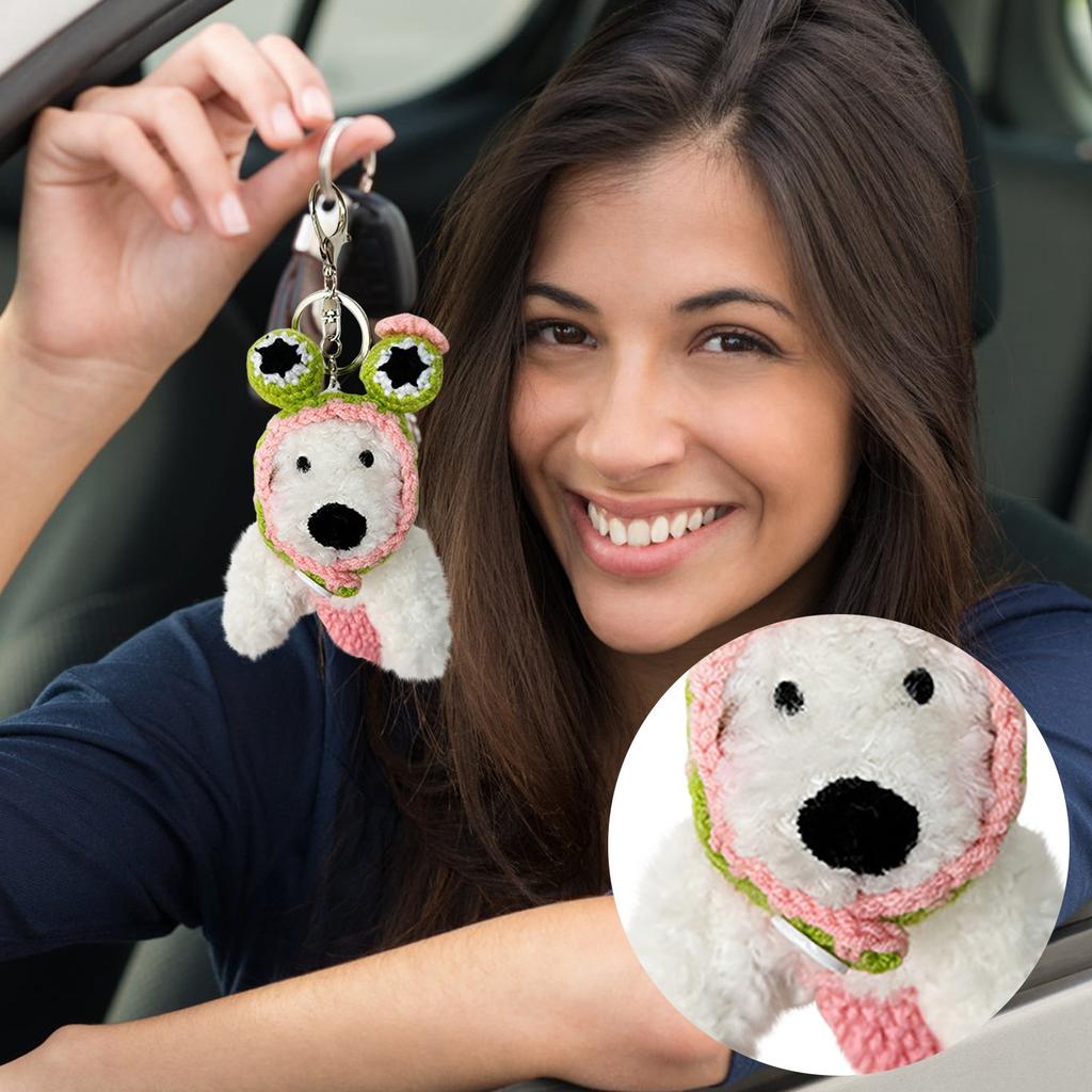 Cute West Plush Pendant Bag Ornaments Cartoon Puppy Plush Doll Keychain Accessories Creative Gift