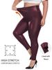 Yoga Pants New Arrival High-Waisted PU Solid-Colour Casual Pants Pencil Pants Tight Pants