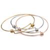High Quality Dia 70mm Adjustable Stainless Steel Bracelet Bangle Bracelet DIY Wrist Jewelry Bracelet Charm Bracelets Wholesale