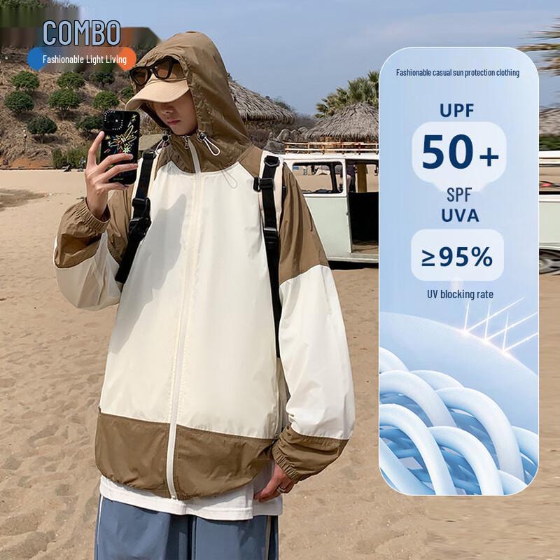 Men s Ice Silk UV Protection Hooded Jacket M