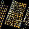 Crafts Bronzing Stickers 17.5*9cm Silver/Gold DIY Scrapbook Digital Letter Number Decorative Sticker Toys GYH