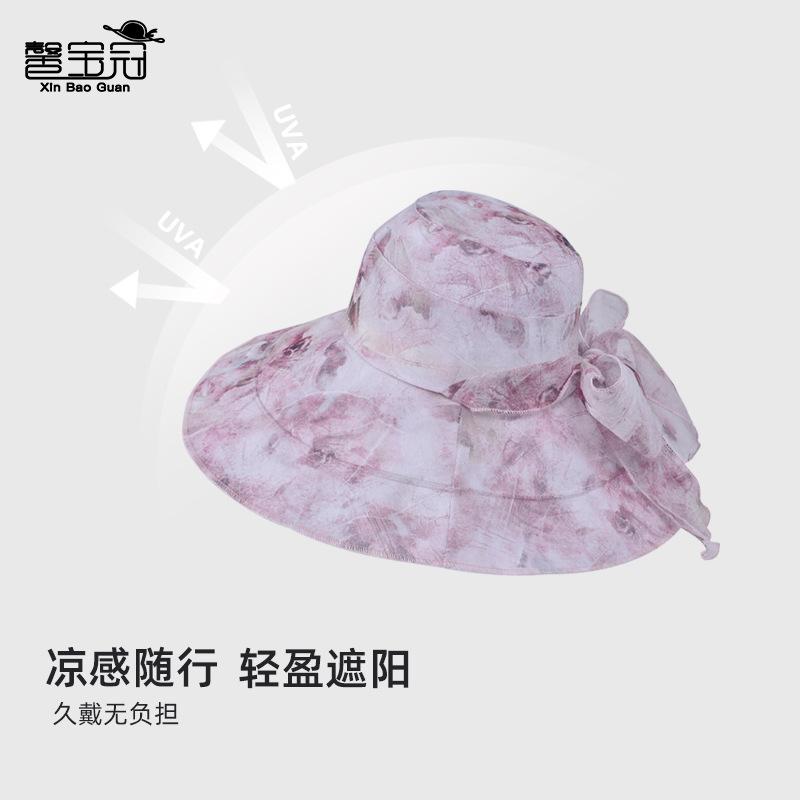 Summer Eaves Sun Protection Mother Hat Outdoor Travel Breathable Beach Sun Hat Fashion Bow Sun Hat Children