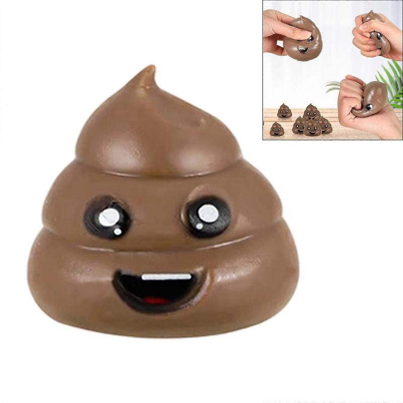Prank Poo Moldable Squeeze Toy For Adults Children 120g Portable TPR Slow Spring Back Design Multicolor