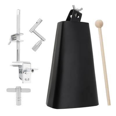 Żelazo 6 8 Calowy Cowbell Mocowanie do Obręczy Bębna Góra Dół Zawiera Uchwyt na Klucz do Bębna Instrumenty Perkusyjne Ręczne Profesjonalnej Jakości