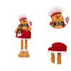 Christmas Gingerbread Doll Christmas Figure Decoration for Tabletop Festival