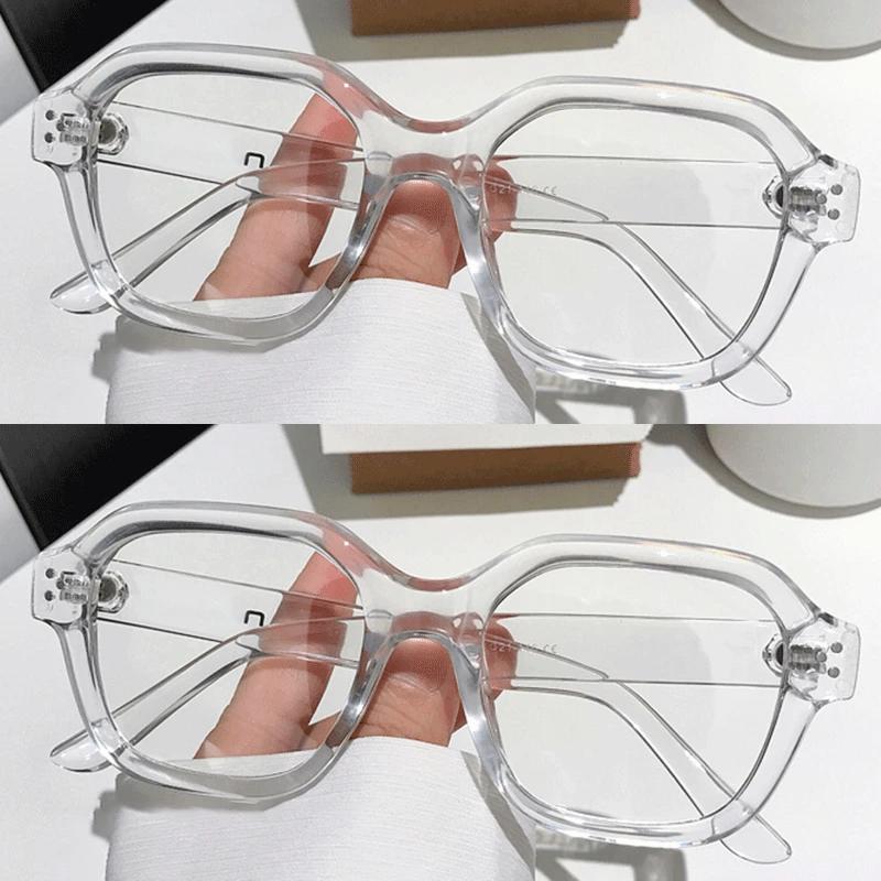 1/2pcs Retro Oversized Anti Blue Light Computer Glasses Frame Women Men Trendy Fashionable Eyeglasses Classic Spectacles Ouclos