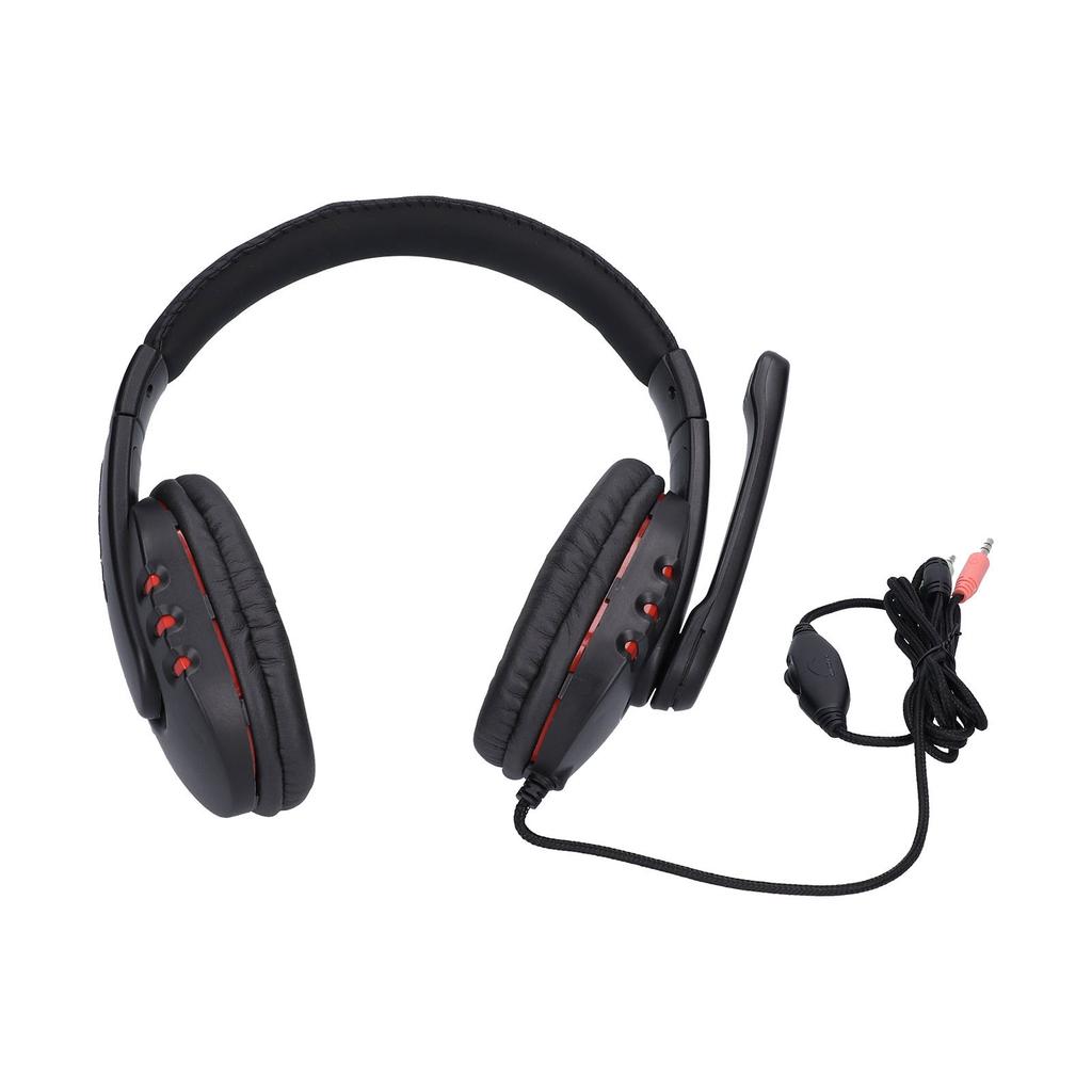 Gaming Headset Verstellbare kabelgebundene Gaming-Kopfhörer mit drehbarem Mikrofon für 3,5-mm-Geräte