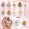 Random size quantity Christmas wooden beads Christmas wooden beads Christmas round beads Winter pine round beads natural wood