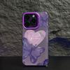 Color silver high value for Apple 16/13/12 anti-drop mobile phone case X matte XSMAX love butterfly 15 trendy models