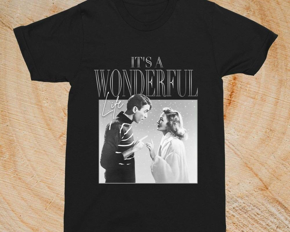 40s Movie It s a Wonderful Life by Frank Capra T-Shirt George Bailey Mary Hatch Unisex T-Shirt XL
