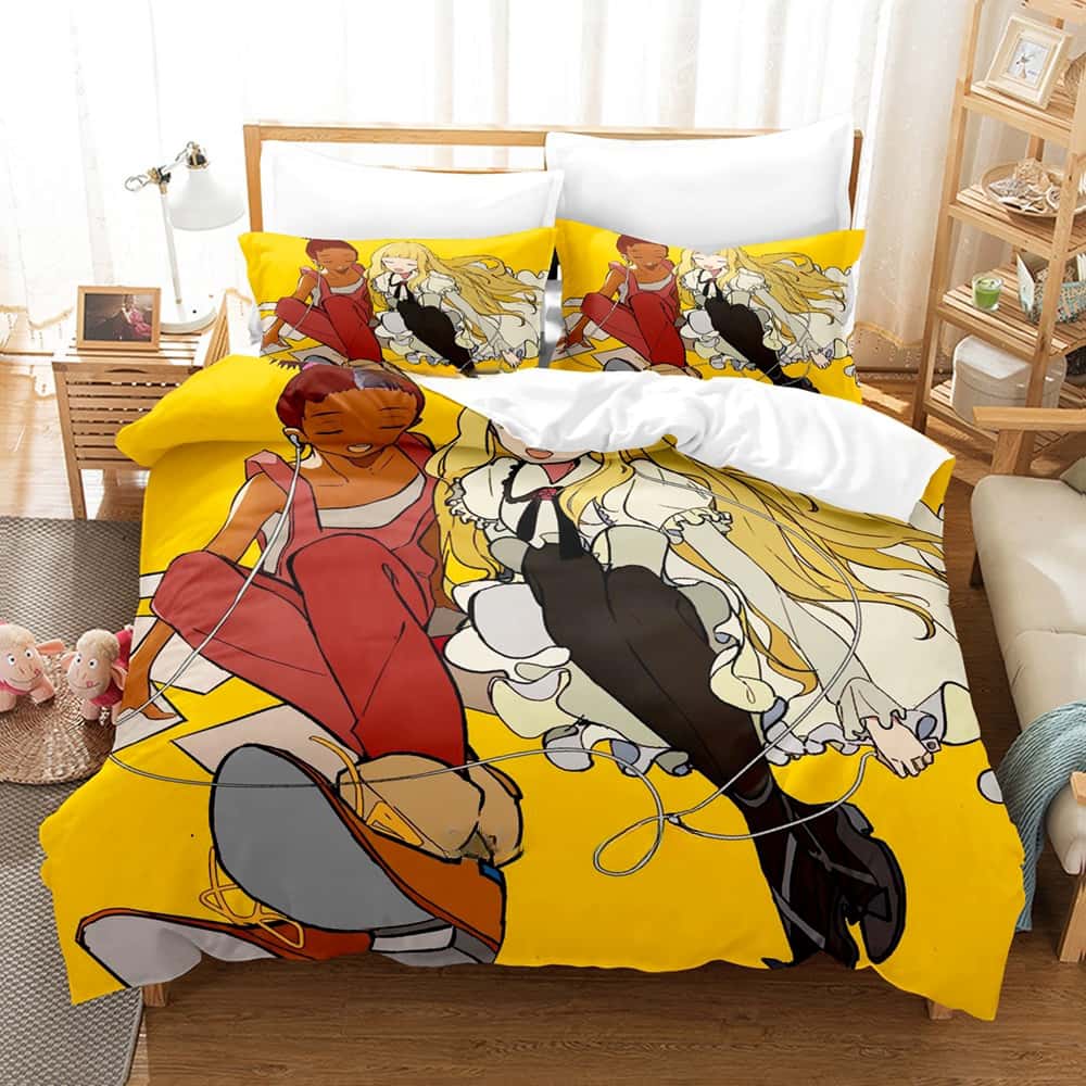 Fashion 3D Print Anime Carole & Tuesday Bedding Set Single Twin Full Queen King Size Bed Set Adult Kid Bedroom Duvet Cover Sets
