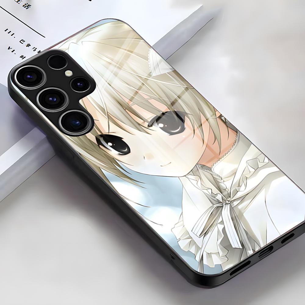 Y-Yosuga No Sora Phone Case For Samsung S26 S25 Edge Ultra S23 S22 S21 S20 Ultra Plus S24 Fe A54 A53 A25 Glass Cover