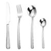 4/8/16Pcs Dinnerware Set 304 Stainless Steel Hammer Pattern Handles Steak Cutlery Fork Spoon Tableware Knives Dishwasher Safe