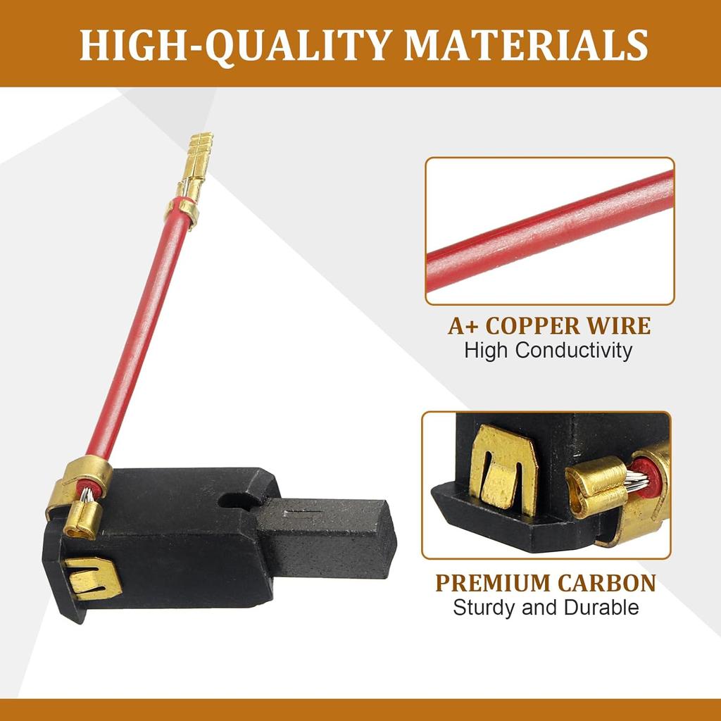 N292059 N421468 Carbon Brush Box Assembly Compatible with DeWalt DWE6411 DWE6411K DWE6420 DWE6421 DWE6423 DWE6423K CMEW231 (4)