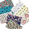 Kyosuke Japan-made Cotton Pouch Cosmetics Makeup Approximately 1912.5cm Cosmetic Travel Small Items Flat Dot Arabesque Navy Japanese Pattern