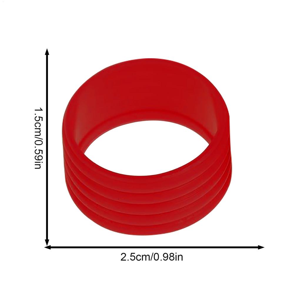 

Silicone Tennis Racket Grip Ring Handle Closure Rubber Sweat-absorbing Band Fixed Stretchable Handle Tennis Accessories червоний