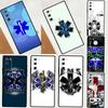 EMT EMS Medical Rescue Phone Case For Samsung Galaxy S25 S24 S23 S22 S21 Ultra S9 S10 Plus S20 FE Funda Cover Shell
