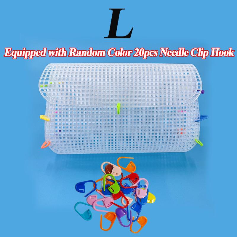 Plastic Weaving Plastic Mesh Cloth For Bag Making DIY Handcraft Bags Weaving Material Latch Hook Bags Made Plastic Grid Hook