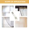 6Pcs Curtain Track Install Code Holder Premium Metal Wall Mount Brackets for Ceiling Track Curtains Residential Commercial