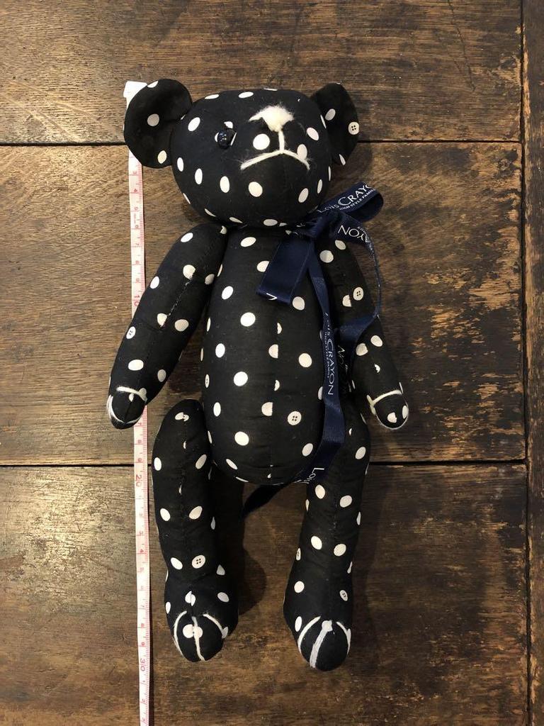 [USED] Lois Crayon Teddy Bear Polka Dot 28cm