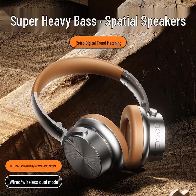 New A53 Retro Head-mounted Bluetooth Headset: Foldable, Comfortable, 5.3 Stereo Sound