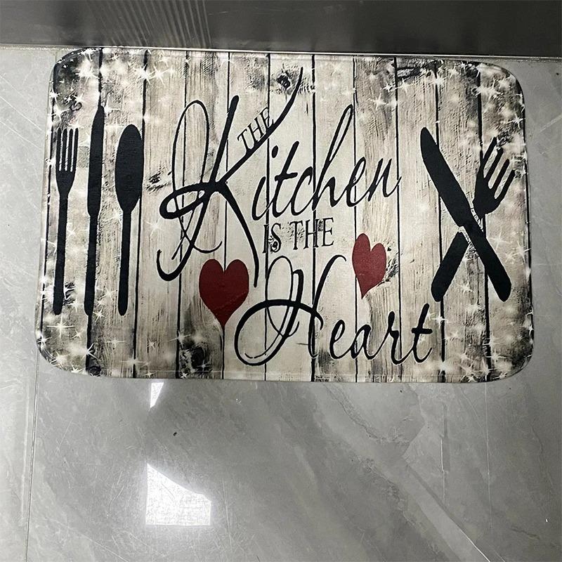 Vintage Welcome Patterned Area Rug Artistic Stone Wood Print Carpet Soft Non Slip Floor Mat For Entryway Doorway Home Decor