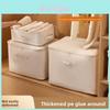 Cotton Linen Storage Bag With Zipper For Bedroom Closet Organization