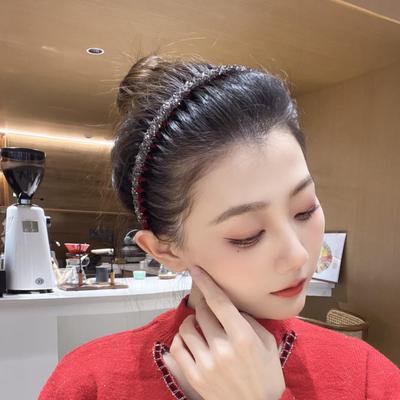 Koreanischer rutschfester Acryl-Stirnbandkamm mit Zähnen für Frauen - Haarspange & Schmuck