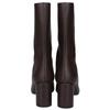 HERMES [Excellent condition] Defire stitched leather short boots shoes 40 Dark brownUsed