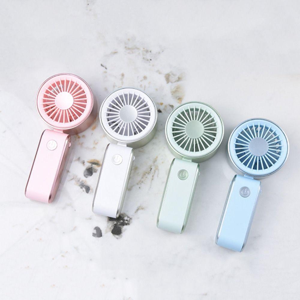 Foldable Portable Electric Fan Quiet Operation Neck Hanging Small Fan Personal Cooling Fan  Summer