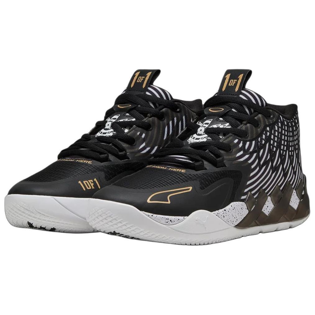 Foot Locker x Puma MB.01 50th Anniversary Men Sneakers Czarno-Biało-Złote 310506-01