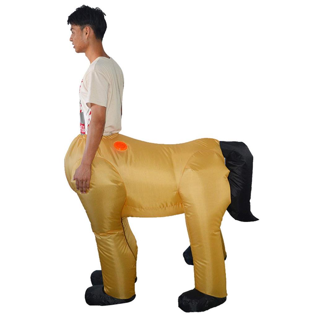 Te Fiti Inflatable Costume Set, Cosplay, Inflatable Kigurumi Costume for Adults (Horse Rider)