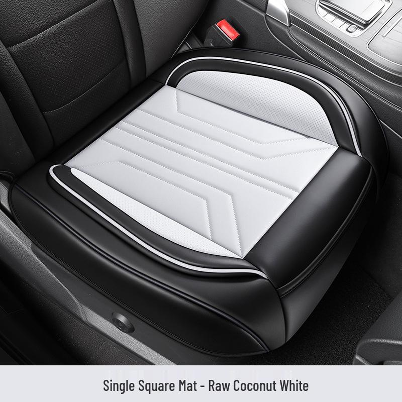Universal All-Season Leather Car Seat Cushion for SUVs, Off-Road, Sedans, and Trucks