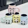 Space-saving Gift Ceramic Cup Home Mug with Lid for Girls High Value Water Cup Anime Cute Cup Souvenir Gift Durable