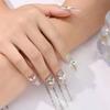 5Pcs Simulated Alloy Butterfly Nail Art Decorations Light Luxury Butterfly Glass Rhinestone Inlaid Nail Charms Accessories DIY