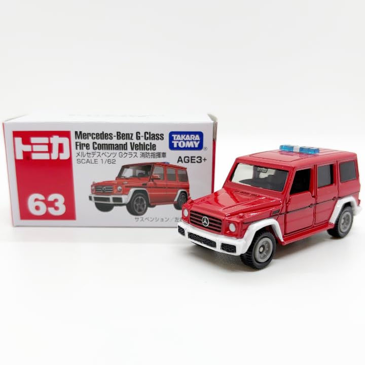 

Tomica Asia Limited Edition Tomica 63 Mercedes-Benz G-Class Fire Command Vehicle [Used]