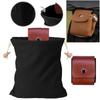 Collapsible Canvas Storage Bag PU Leather Outdoor Foraging Bag Garden Picking Pouch  Tool Storage