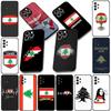 Lebanon Flag Emblems Casing Phone Cover for Apple iPhone 13 12 Mini XS 11 Pro Max 7 8 Plus + XR SE 2022 2020 SE3 Soft Case