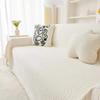 Cream Colored Chenille Sofa Towel All-season Universal Cat Scratch Resistant Sofa Cover