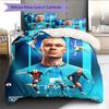 Erling Haaland Icon Bedding Quilt Set Quilt Cover Pillowcase Home Decoration Birthday Gift (1 * duvet cover + 2 * pillowcase, without core)