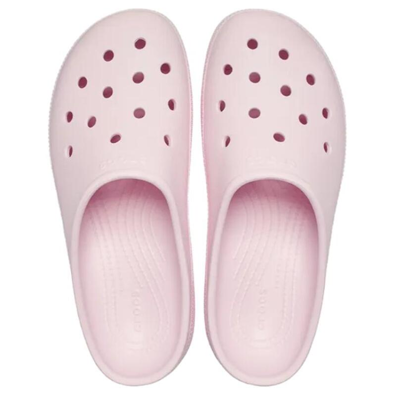 Crocs Classic Comfortable Solid Colour Hole Shoes Women's Milk Powder