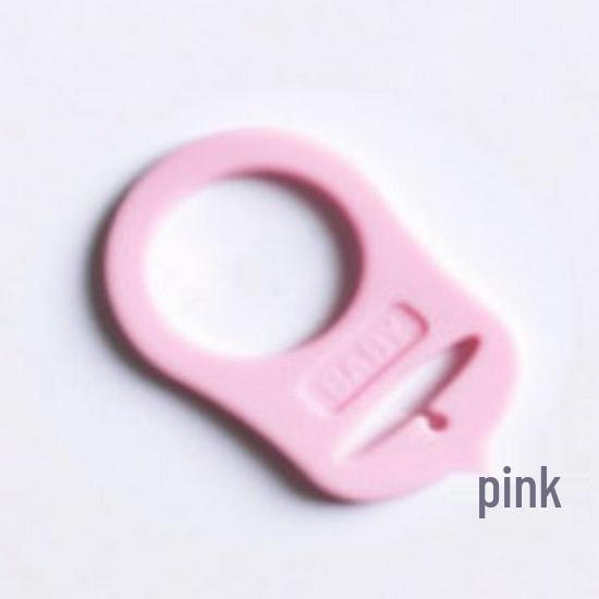 Eco-Friendly Silicone Baby Pacifier Ring with Soothing Buckle