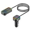 K Series Dual-Port Bluetooth Car Charger with Cable
