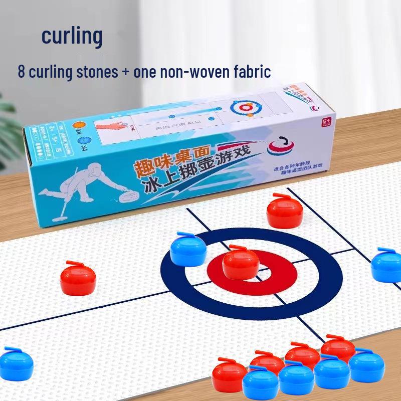 Children s Mini Tabletop Curling Game - Indoor Parent-Child Educational Toy