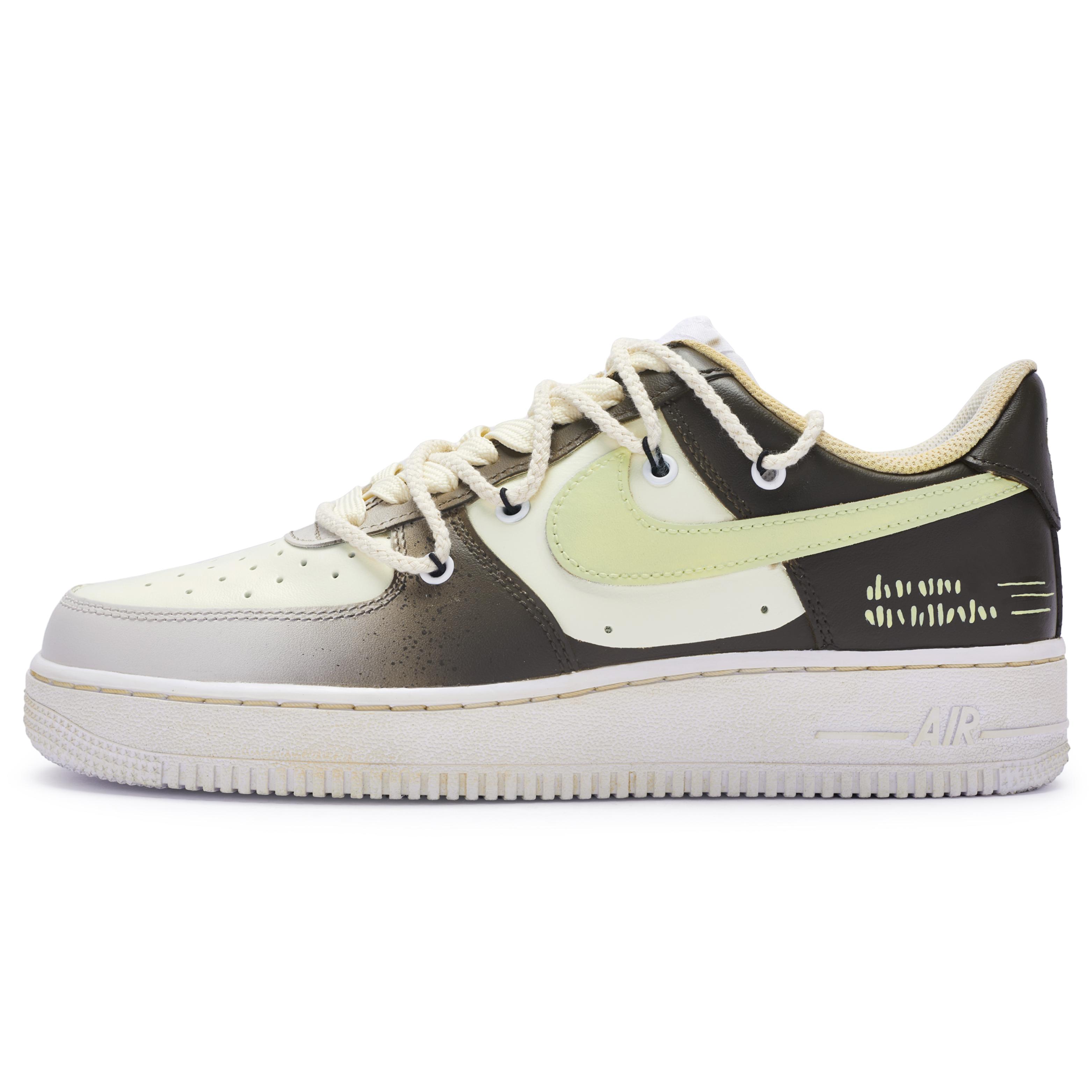 

Nike Air Force 1 Low top Skateboard Shoes Men s Beige White Brown CW2288-111(Team80-) 40