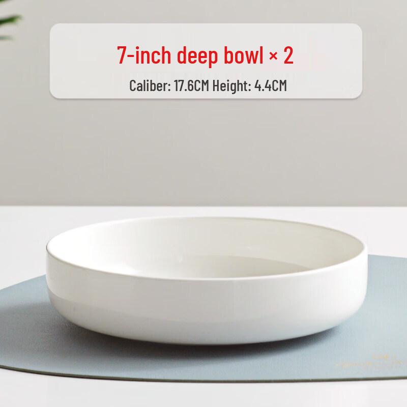 Nordic Style Bone China Microwave-Safe Round Dish