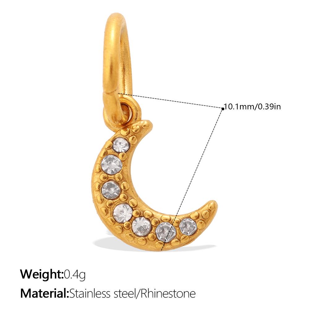 European & American Elegant Star and Moon Stainless Steel Jewelry Set for Women