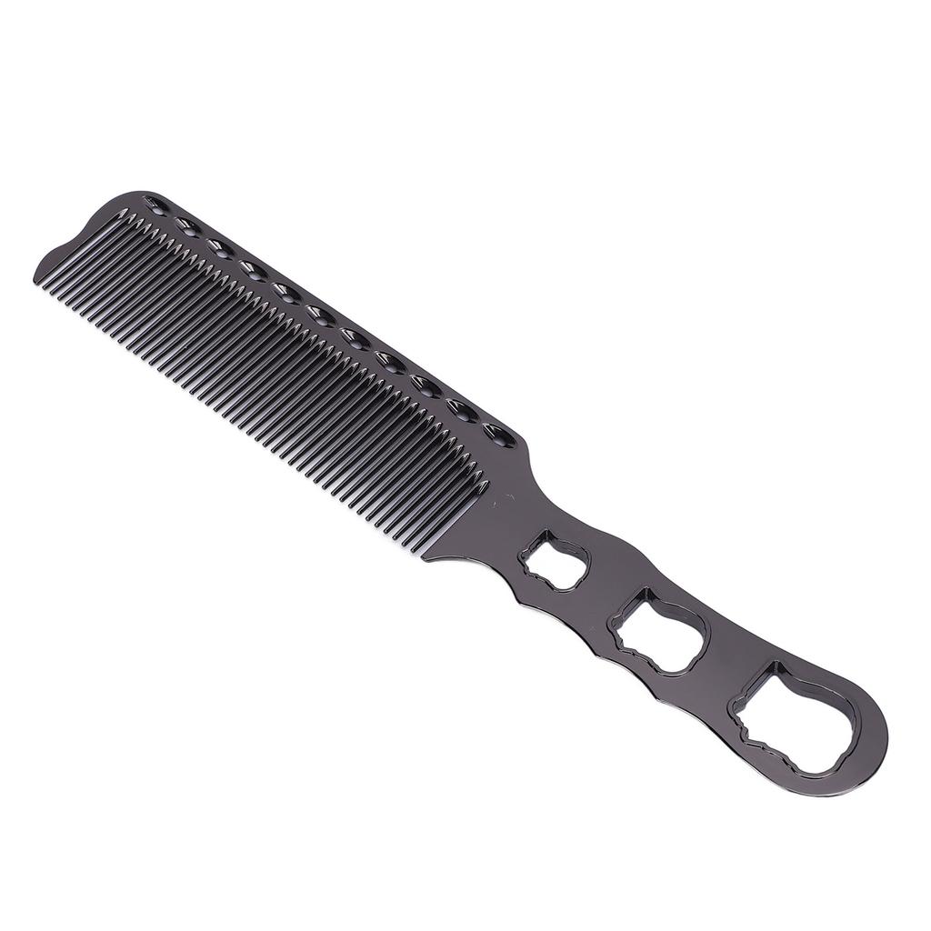 Metal Hair Comb Aluminum Fine Tooth Hair Cutting Flat Top Clipper Comb for Professional Stylists and Barbers