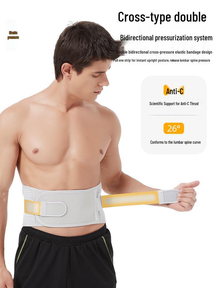 Breathable Lumbar Support Belt with Steel Plate for Men & Women