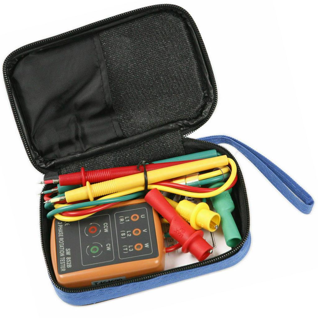 Sm852b 3 Phase Detector Sequence Rotation Measurement Meter Digital Display Accurate Tester Ac 60v-600v